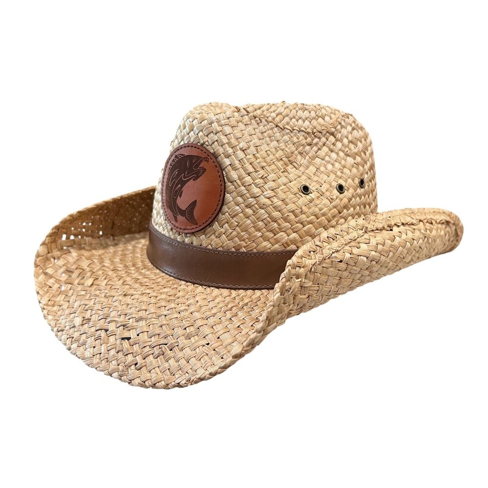 Cowbuckers Western Cowboy Style Straw Sun Hat  OSFM